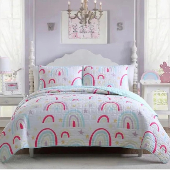 kute kids Other - Rainbow Patterned Bedding Set
